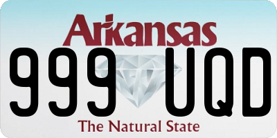 AR license plate 999UQD