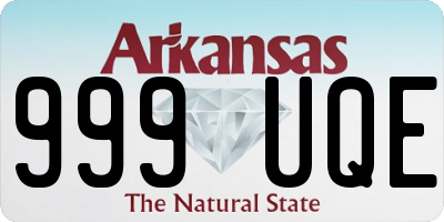 AR license plate 999UQE