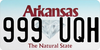 AR license plate 999UQH
