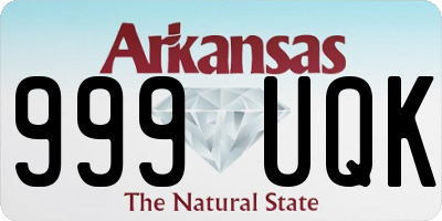 AR license plate 999UQK