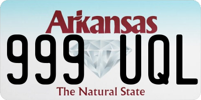 AR license plate 999UQL