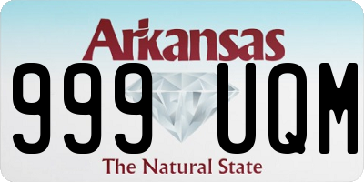 AR license plate 999UQM