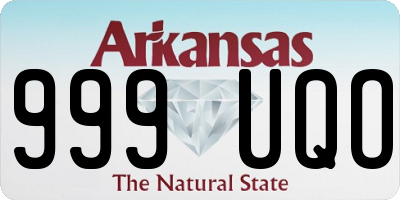AR license plate 999UQO