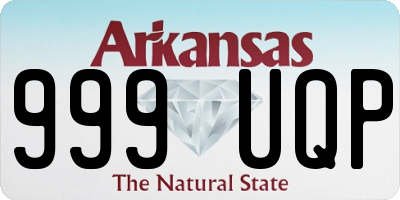 AR license plate 999UQP