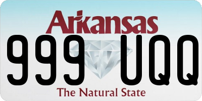 AR license plate 999UQQ