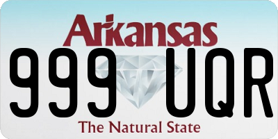 AR license plate 999UQR
