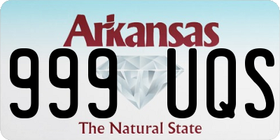 AR license plate 999UQS