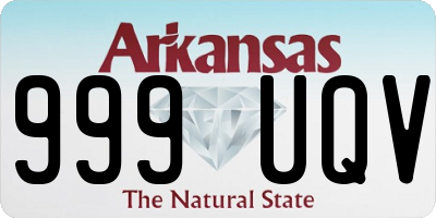 AR license plate 999UQV