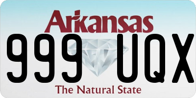 AR license plate 999UQX