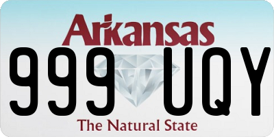 AR license plate 999UQY