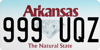 AR license plate 999UQZ