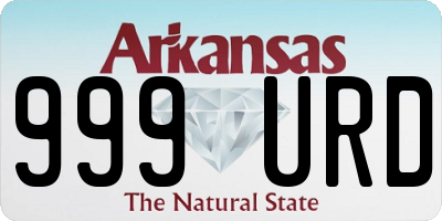 AR license plate 999URD
