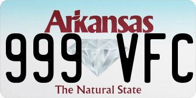 AR license plate 999VFC