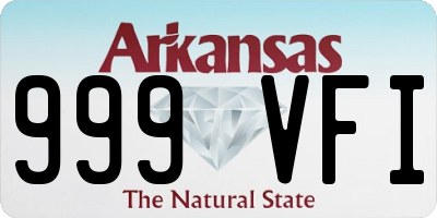 AR license plate 999VFI