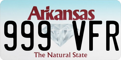 AR license plate 999VFR