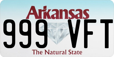 AR license plate 999VFT