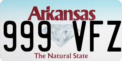 AR license plate 999VFZ