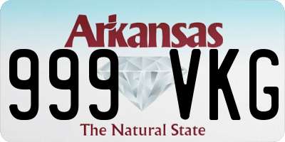 AR license plate 999VKG