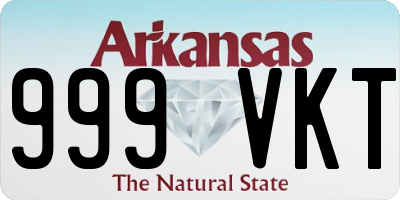 AR license plate 999VKT