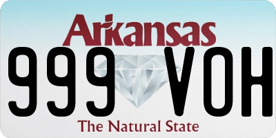AR license plate 999VOH