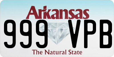 AR license plate 999VPB