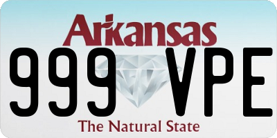 AR license plate 999VPE
