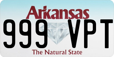 AR license plate 999VPT