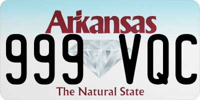 AR license plate 999VQC
