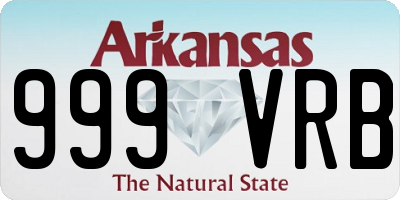 AR license plate 999VRB