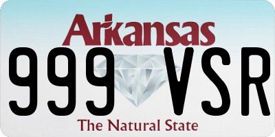 AR license plate 999VSR