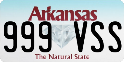 AR license plate 999VSS