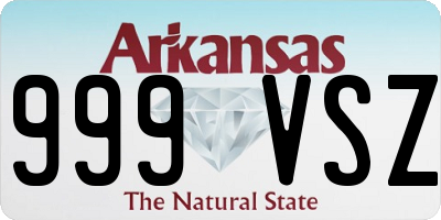 AR license plate 999VSZ