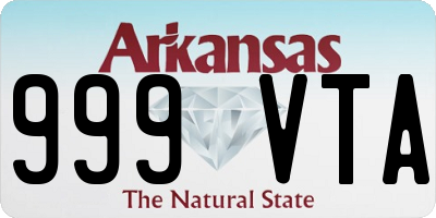 AR license plate 999VTA