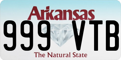 AR license plate 999VTB