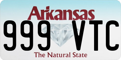 AR license plate 999VTC