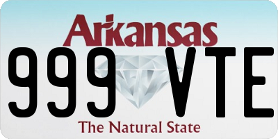AR license plate 999VTE