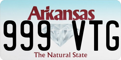 AR license plate 999VTG