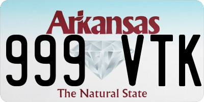 AR license plate 999VTK