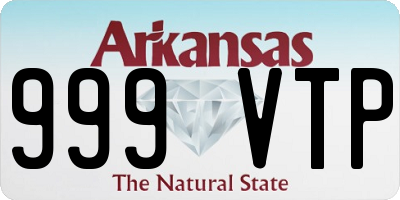 AR license plate 999VTP
