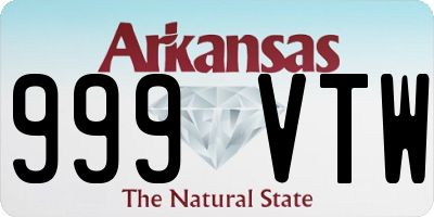 AR license plate 999VTW