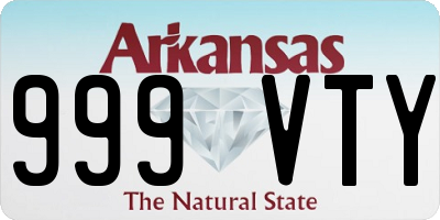 AR license plate 999VTY