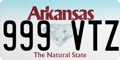 AR license plate 999VTZ