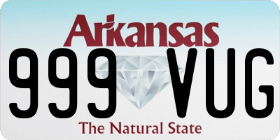 AR license plate 999VUG
