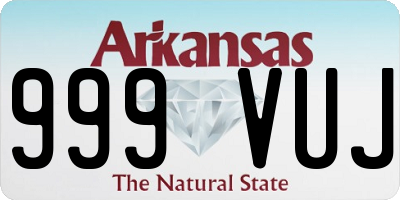 AR license plate 999VUJ