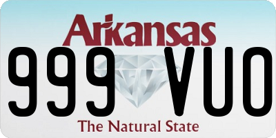 AR license plate 999VUO