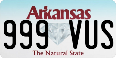 AR license plate 999VUS