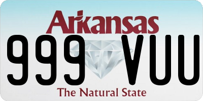 AR license plate 999VUU