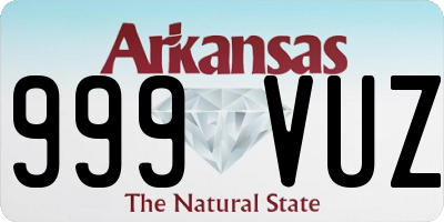 AR license plate 999VUZ