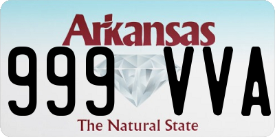 AR license plate 999VVA
