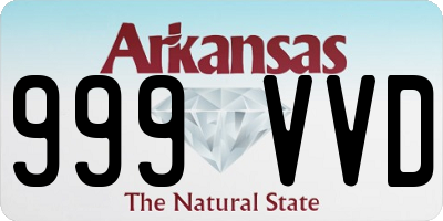 AR license plate 999VVD